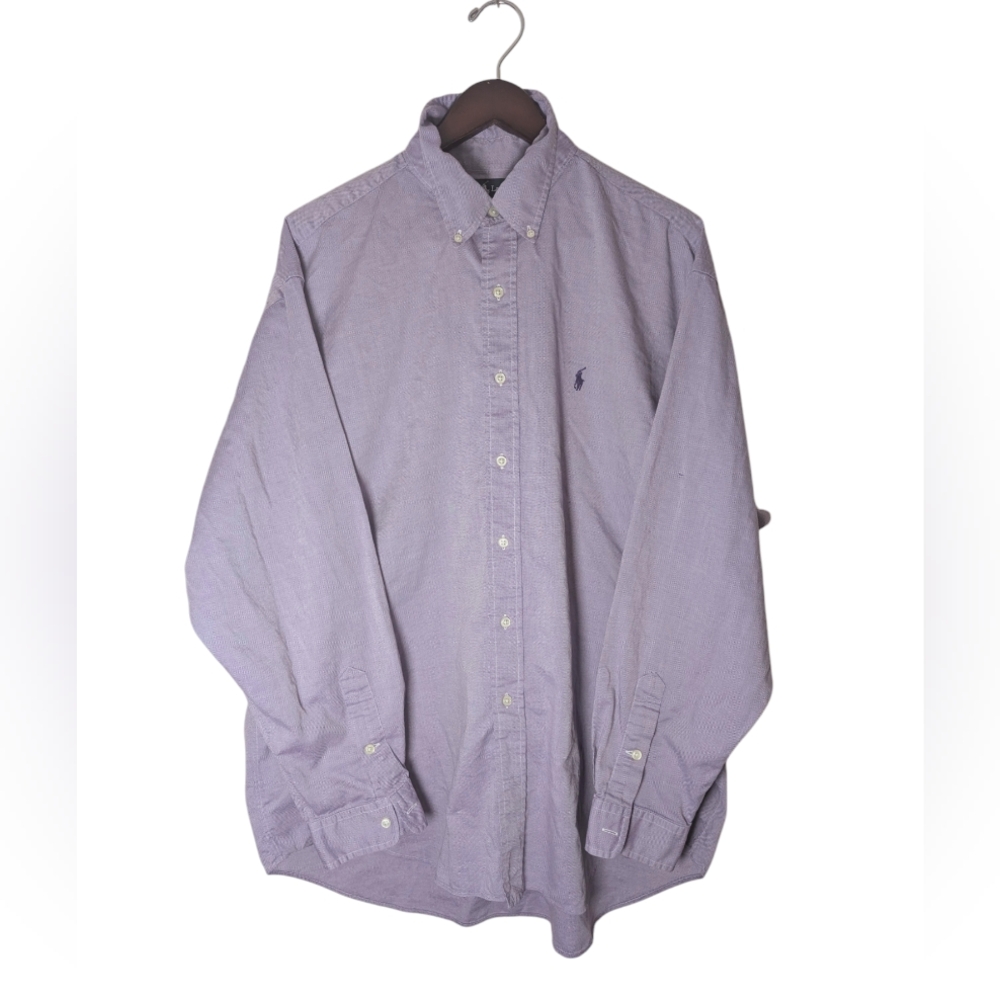 Ralph Lauren Shirt "Blake" Men's XL Purple Button-down Vintage Classic Casual